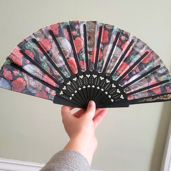 3/$35 Victorian-Inspired Folding Fan - Picture 2 of 3